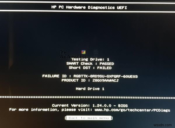 Sử dụng Chẩn đoán phần cứng HP PC UEFI trên Windows 11/10 