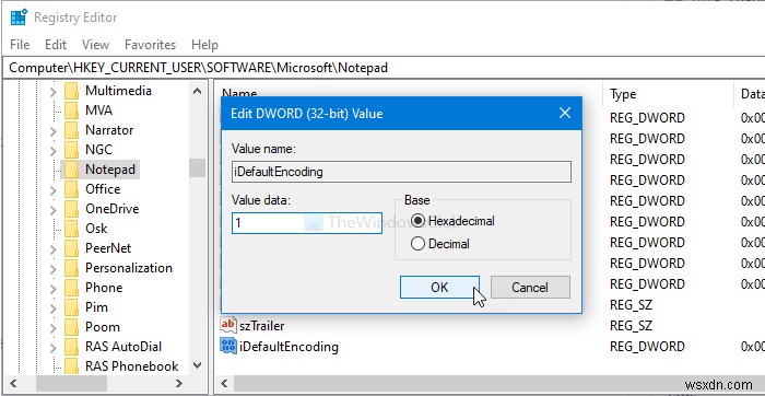 Cách thay đổi mã hóa ký tự mặc định trong Notepad trên Windows 11/10 