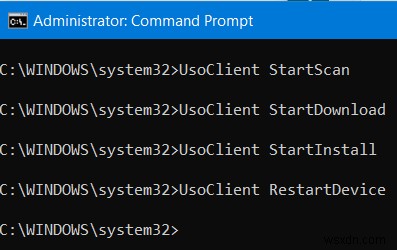 Cách chạy Cập nhật Windows từ Dòng lệnh trong Windows 11/10 