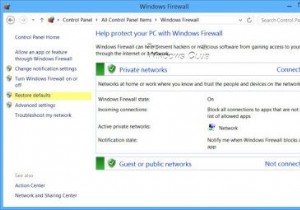 Cách Khôi phục hoặc Đặt lại cài đặt Tường lửa của Windows về mặc định 