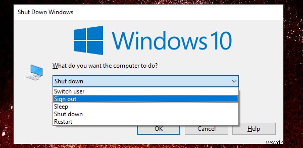 Cách Đăng xuất Máy tính hoặc Đăng xuất khỏi Windows 11/10 