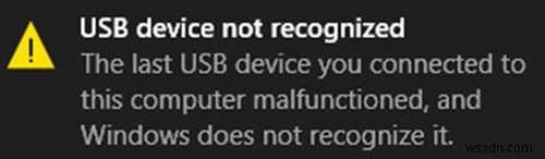 USB-C không hoạt động, đang sạc hoặc không nhận dạng được trên Windows 10 