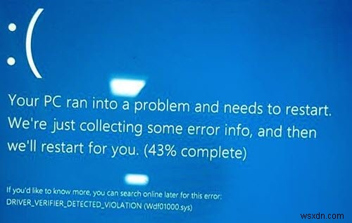 Sửa lỗi wdf01000.sys BSOD trên Windows 11/10 