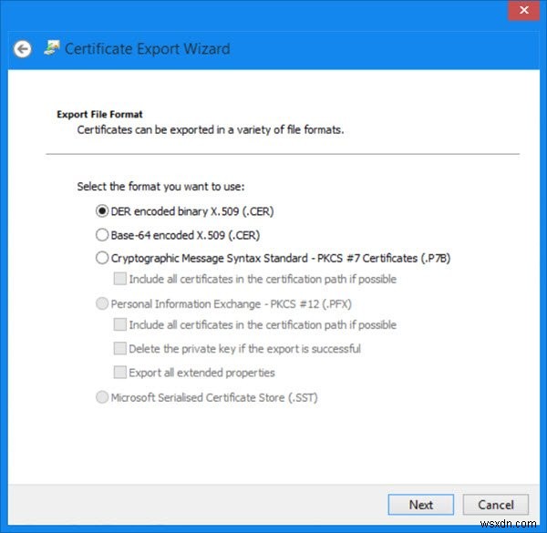 Certmgr.msc hoặc Trình quản lý chứng chỉ trong Windows 11/10 