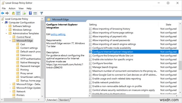 Cách bật Chế độ Internet Explorer trong Microsoft Edge mới 