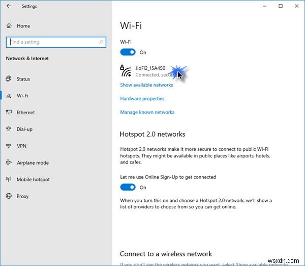 Cách thay đổi Trạng thái mạng từ Công khai sang Riêng tư trong Windows 11/10 