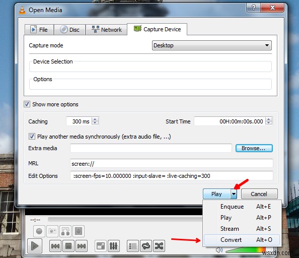 Cách ghi lại màn hình nền bằng VLC Player trên Windows 11/10 