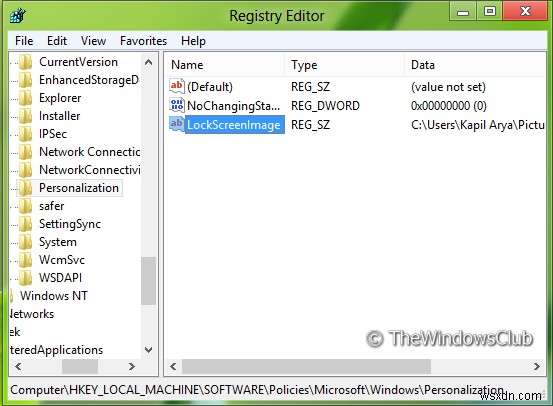 Ngăn người dùng thay đổi màn hình khóa trong Windows 11/10 