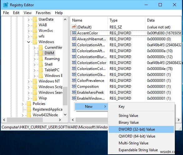 Bật Thanh tiêu đề có màu cho cửa sổ Không hoạt động trong Windows 11/10 