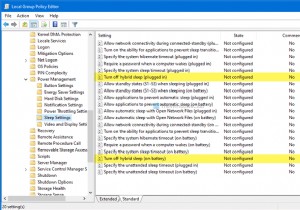 Cách tắt chế độ Ngủ kết hợp khi PC đang sử dụng pin hoặc đang cắm nguồn 