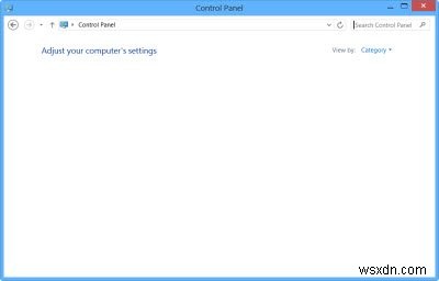 Cửa sổ Control Panel hoặc System Restore trống trong Windows 11/10 