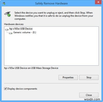Xóa an toàn phần cứng không hoạt động trong Windows 11/10 