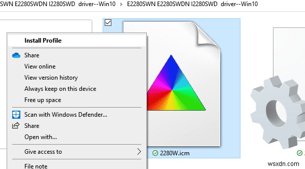 Cách cài đặt Hồ sơ màu trong Windows 10 bằng Hồ sơ ICC 