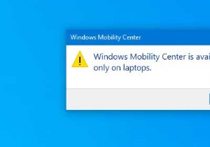 Cách bật Windows Mobility Center trên máy tính để bàn Windows 11/10 