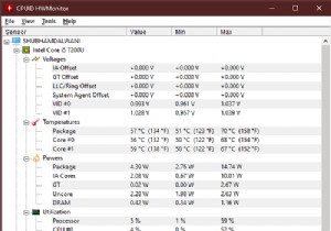 HWMonitor giúp bạn theo dõi các thay đổi phần cứng trên Windows 10 