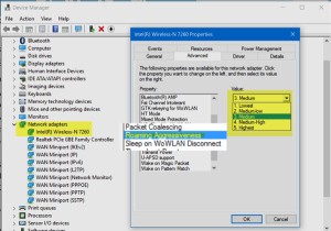 Thay đổi Độ nhạy hoặc Độ linh hoạt khi chuyển vùng Wi-Fi để cải thiện hiệu suất và khả năng thu nhận Wi-Fi 