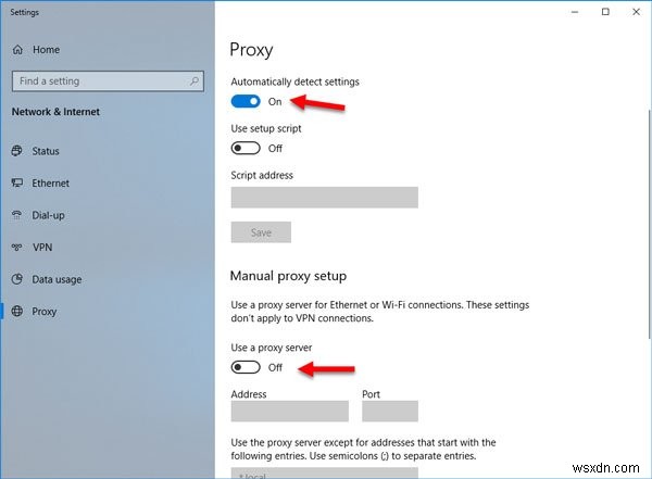 Lỗi máy chủ proxy từ chối kết nối trong Firefox hoặc Chrome 