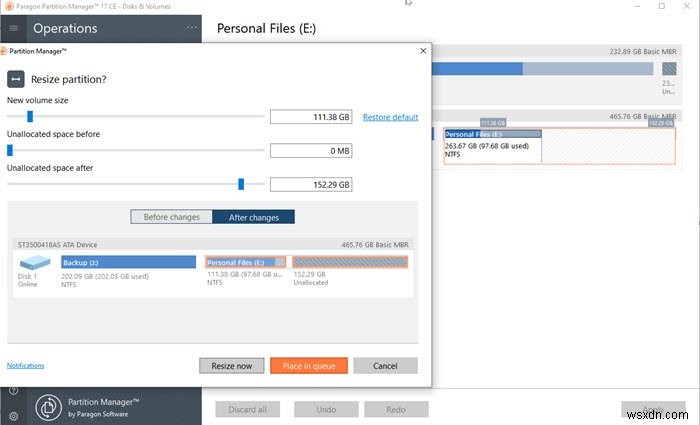 Paragon Partition Manager Free Edition:Phần mềm thay đổi kích thước và phân vùng đĩa cho Windows 10 