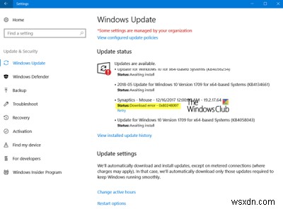 Lỗi 0x80240017 khi tải xuống hoặc cài đặt Windows Update 
