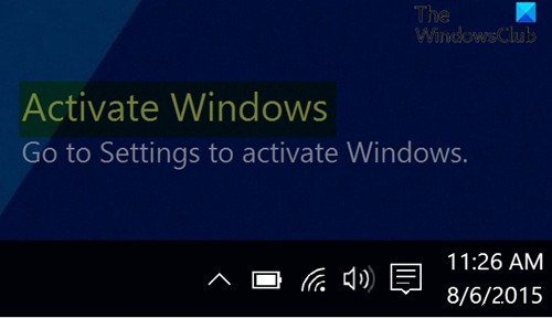 Cách xóa Kích hoạt hình mờ Windows trên màn hình nền trong Windows 11/10 