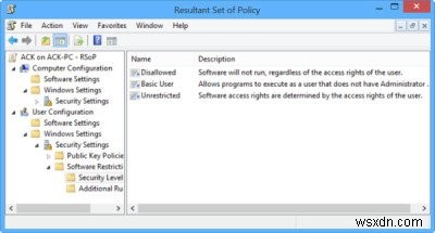 Xác minh cài đặt bằng Công cụ kết quả chính sách nhóm (GPResult.exe) trong Windows 11/10 