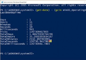 Cách tìm Thời gian hoạt động của Hệ thống trong Windows 10 