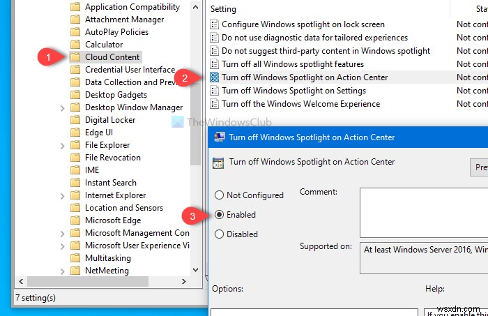Cách ẩn thông báo Spotlight của Windows trong Action Center 