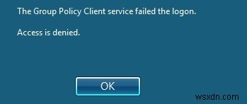 Dịch vụ Máy khách Chính sách Nhóm không đăng nhập được trong Windows 11/10 