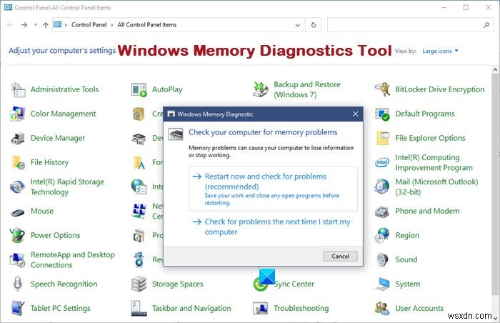 Cách chạy Công cụ chẩn đoán bộ nhớ Windows trong Windows 11/10 
