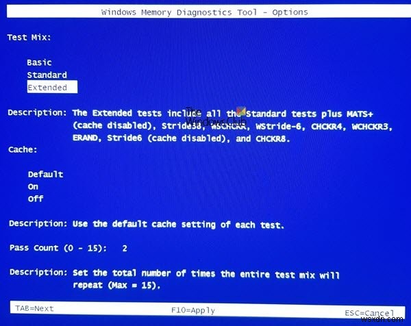 Cách chạy Công cụ chẩn đoán bộ nhớ Windows trong Windows 11/10 