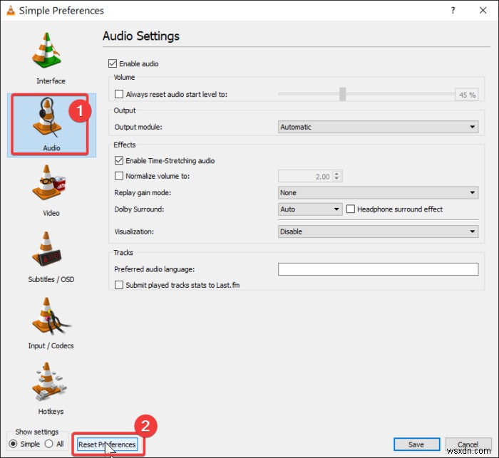 Phải làm gì nếu âm thanh VLC không hoạt động? 