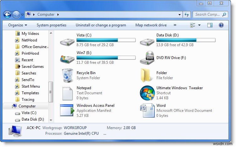 Hiển thị bất kỳ tệp, thư mục, chương trình nào trong thư mục PC này của Windows 10 