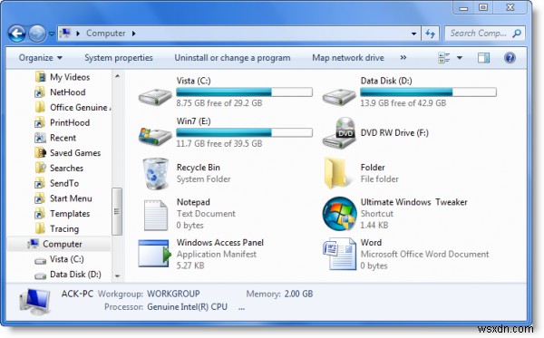 Hiển thị bất kỳ tệp, thư mục, chương trình nào trong thư mục PC này của Windows 10 