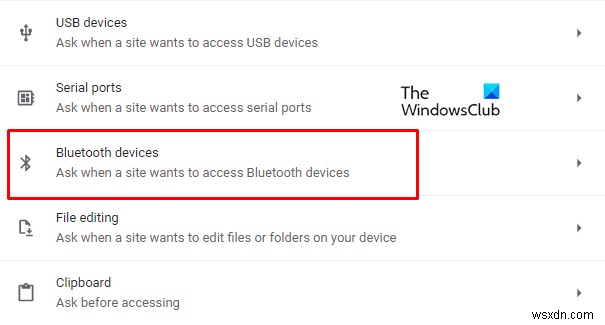 Cách bật quyền thiết bị Bluetooth trong trình duyệt Chrome trên Windows 10 
