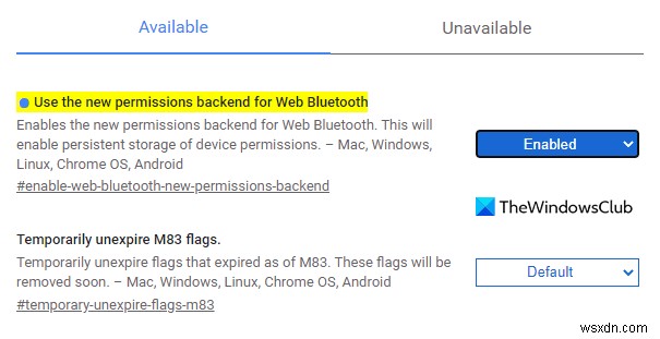 Cách bật quyền thiết bị Bluetooth trong trình duyệt Chrome trên Windows 10 
