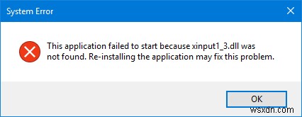 Xinput1_3.dll hoặc D3dx9_43.dll bị thiếu trên Windows 11/10 