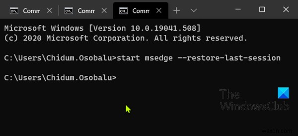 Cách mở trình duyệt Edge bằng Command Prompt trên Windows 10 