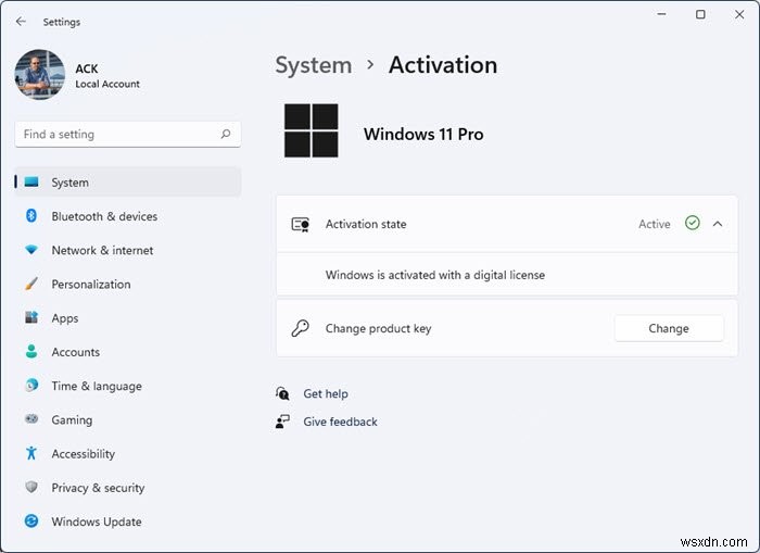 Phương pháp kích hoạt khóa sản phẩm và quyền kỹ thuật số trong Windows 11/10 