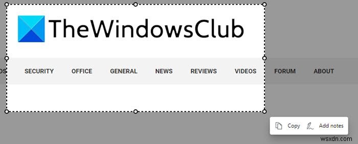 Cách sử dụng Web Capture trong Microsoft Edge trên Windows 10 