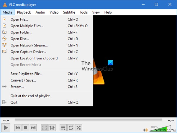 Cách phát video với VLC bằng Command Prompt 