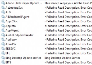 Không thể đọc mô tả. Mã lỗi 2 cho dịch vụ nền trong Windows 11/10 