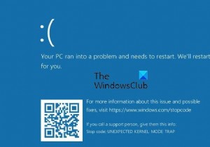 Lỗi TRAP CHẾ ĐỘ KERNEL KHÔNG PHÁT HIỆN trong Windows 11/10 
