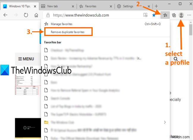 Cách xóa Mục ưa thích Trùng lặp trong trình duyệt Microsoft Edge 