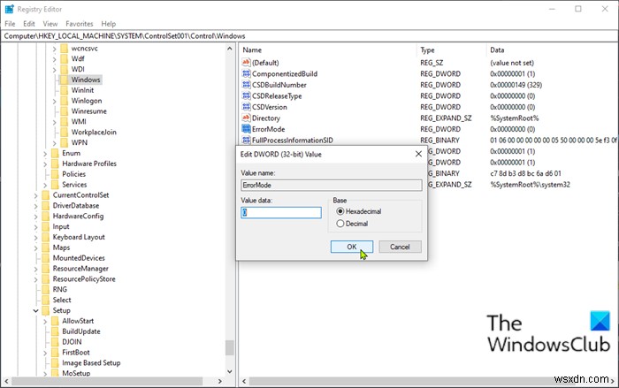 Sửa thông báo xử lý ngoại lệ Các thông số không mong muốn Lỗi hệ thống trên Windows 11/10 