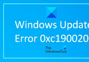 Cách sửa lỗi cập nhật Windows 0xc1900201 