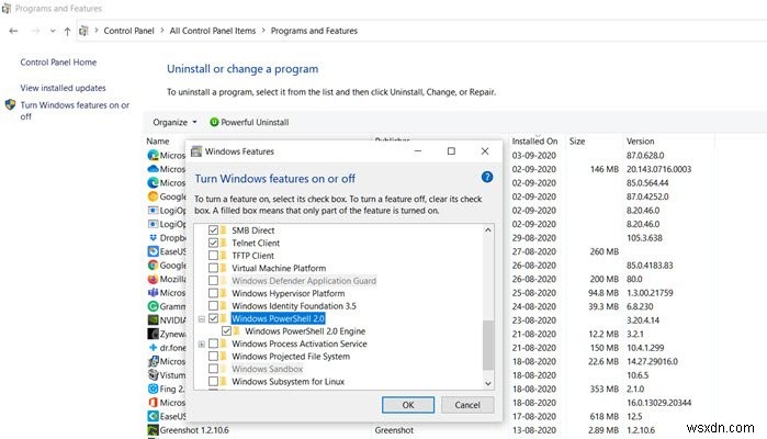 Cách gỡ cài đặt PowerShell trong Windows 10 