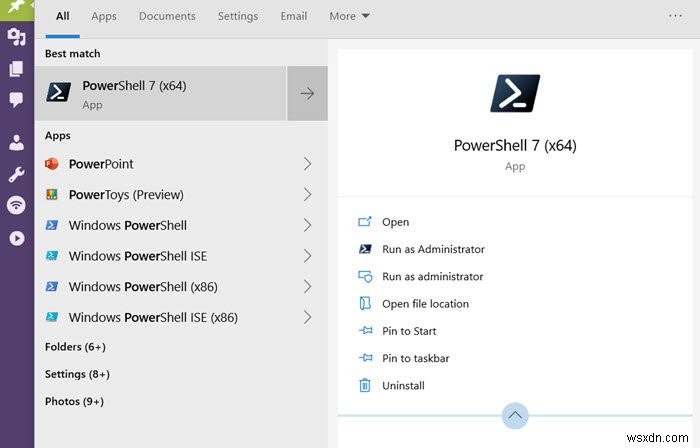 Cách gỡ cài đặt PowerShell trong Windows 10 