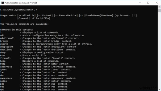 Quản lý mạng không dây bằng Command Prompt trong Windows 11/10 