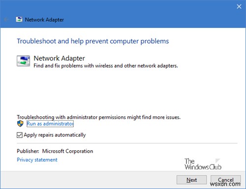 Bộ điều hợp mạng bị thiếu trong Windows 10 