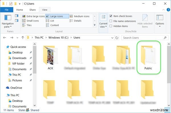 Chia sẻ hoặc chuyển tệp giữa các tài khoản người dùng trên Windows 11/10 